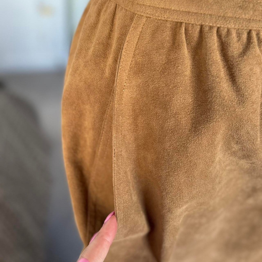 Vintage Blassport‎ Ultra Suede Midi Skirt - Picture 4 of 6